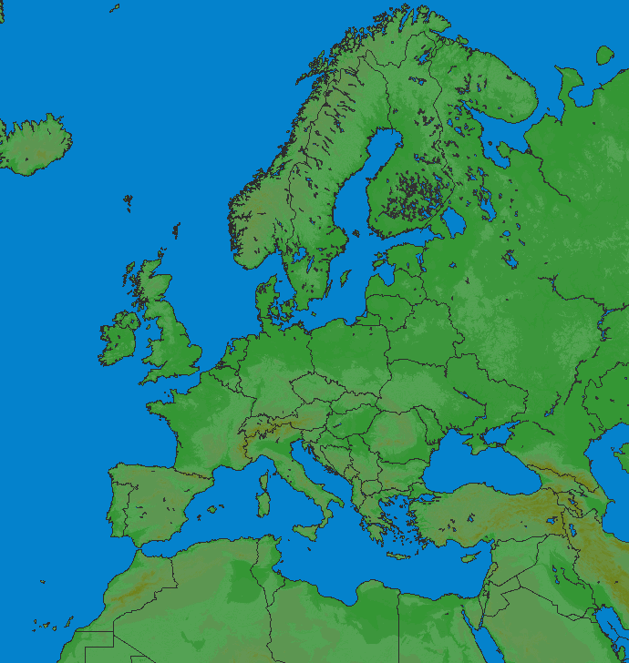 Mapa bleskov Európa 26.04.2024 (Animácia)