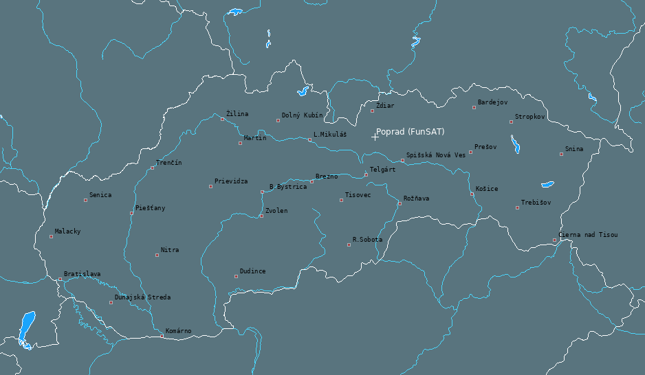 Mapa bleskov Slovensko 19.04.2024 (Animácia)