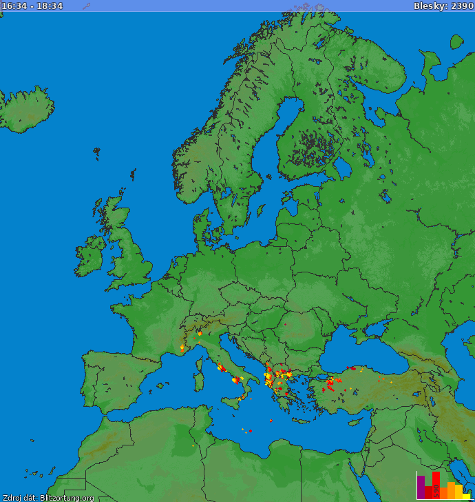Mapa bleskov Európa 23.09.2023 02:54:50